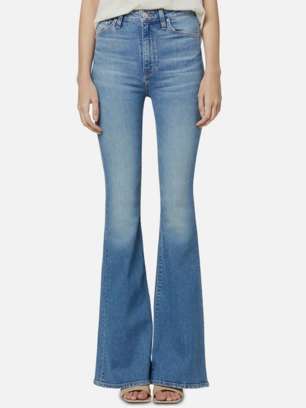 Hudson Jeans Holly High-Rise Flare Jeans in Carefree - 28